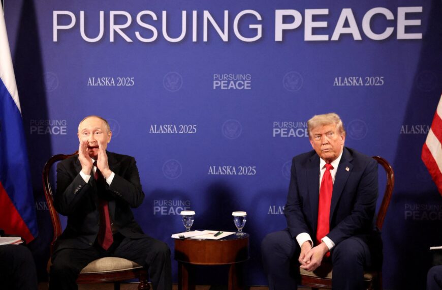Watch: Videos and Visuals of Trump-Putin Meeting in Alaska